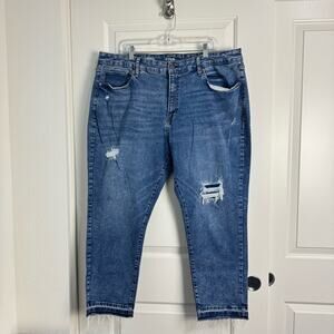 A.n.a. Distressed High Rise Straight Jeans 22W